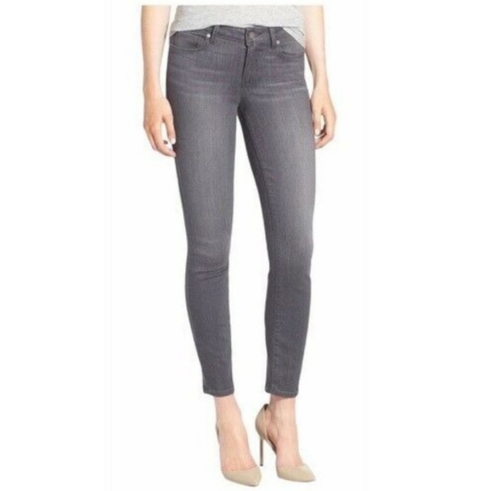 Paige Verdugo Ankle Black Gray Denim Jeans 28R Like NEW